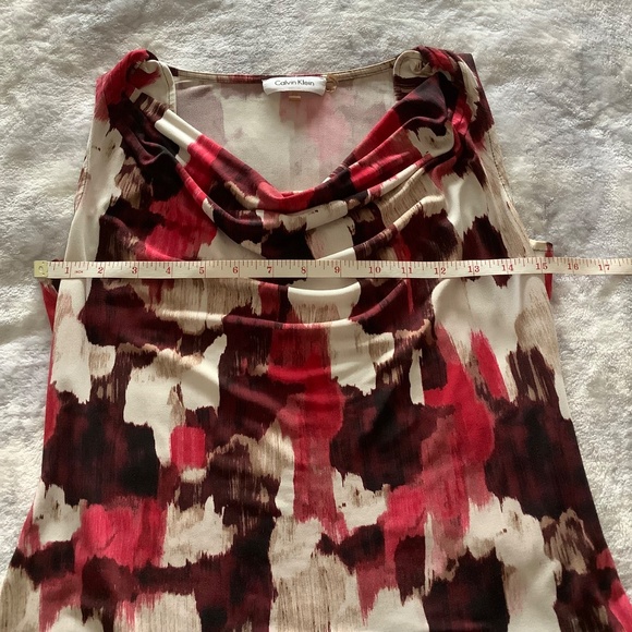 CALVIN KLEIN Sleeveless Cowl Neck Top - Picture 3 of 6